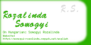 rozalinda somogyi business card